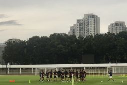 Timnas sepakbola gelar latihan perdana di Jakarta