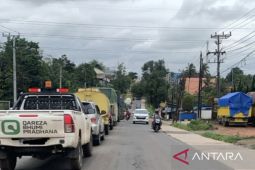 Jalan Lintas Timur Palembang - Banyuasin mulai dipadati pemudik