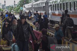 Arus mudik di Stasiun Tasikmalaya