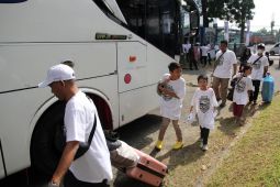 Mudik gratis BUMN, Pelindo Multi Terminal berangkatkan ratusan pemudik dari Medan
