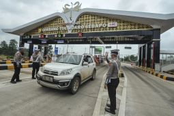 Pengamanan arus mudik Tol Muaro Sebapo
