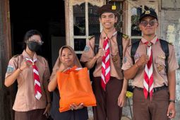 Ratusan Pramuka di Badung bantu rakyat saat mudik