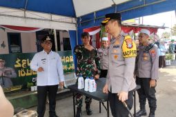 Kapolres Tabalong tinjau pos pelayanan mudik di Mabuun