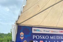 PT Timah-PT Bukit Asam-Hutama Karya sediakan posko bagi pemudik Trans Sumatera Lampung - Palembang