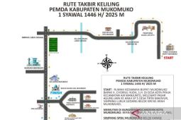 Pemkab Mukomuko gelar takbir keliling hari raya Idul Fitri 1446 H