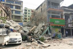 Jumlah korban tewas akibat gempa Myanmar jadi 694 orang, luka-luka 1.670 orang
