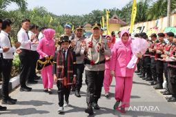 Penyambutan dan pelepasan Kapolres Palas, AKBP Dodik Yuliyanto S.IK gantikan AKBP Diari Astetika S.IK