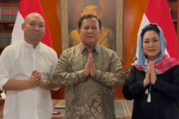 Prabowo Subianto dan Titiek kompak beri ucapan Lebaran