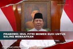Prabowo: Idul Fitri momen suci untuk saling memaafkan