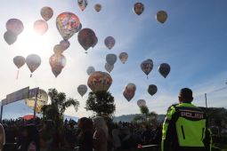 Kapolres Wonosobo cek dan pantau Festival Balon Culture di Desa Candiyasan