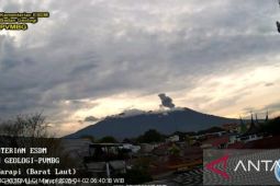 Rabu ini, PGA mencatat durasi erupsi Gunung Marapi 57 detik
