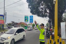 Atasi kemacetan, Polres Kulon Progo lakukan rekayasa arus lalu lintas