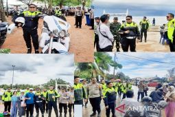Dirlantas Polda Kalsel patroli roda dua amankan jalur objek wisata