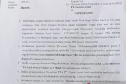 Pemkab Nagan Raya tegur PT Ensem Lestari, beli TBS petani dengan harga murah