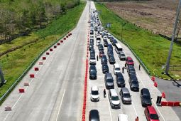 Sebanyak 17.094 kendaraan melintasi  Tol Kutepat pada 6 April 2025
