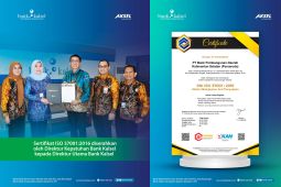 Bank Kalsel raih sertifikasi anti penyuapan internasional pada HUT ke-61