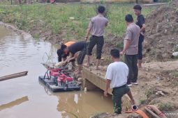 BPBD OKU sedot genangan  di kawasan Baturaja Permai