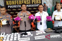 Polrestabes Makassar ungkap peredaran gelap narkoba senilai Rp12 miliar