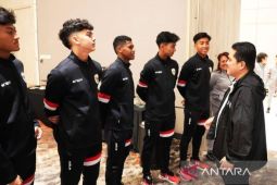 Erick Thohir minta timnas U-17 Indonesia tak larut dalam kekecewaan usai kalah 0-6 dari Korea Utara