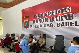 Stok darah di PMI menipis, Kapolda Babel gerak cepat ajak anggota donor darah