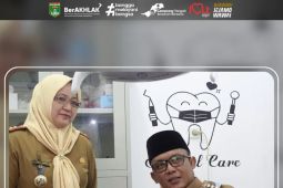 Bupati Lampung Tengah hadiri acara peresmian gedung baru Puskesmas