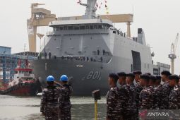 Kedatangan kapal perang Filipina di PT PAL Indonesia