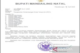 Bupati Madina minta tambang emas ilegal di 12 kecamatan dihentikan