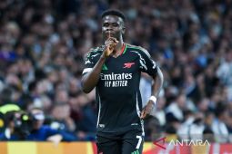 Bukayo Saka diperkirakan absen bela Arsenal lawan Liverpool