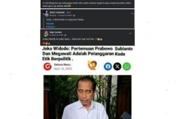 Hoaks! Presiden Prabowo akan bubarkan TNI/Polri