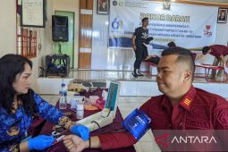 Rutan Tarutung gelar donor darah sambut HBP