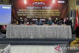 KPU Parigi Moutong Sulteng rekapitulasi perolehan suara tingkat kabupaten