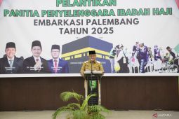 Sekda Sumsel  lantik PPIH Embarkasi Palembang Tahun 2025