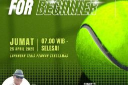 Bupati Tanggamus dukung kegiatan "Tennis Session for Beginner" inisiasi Siger Sport Club