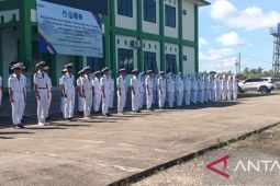 Dandim 0432 tekankan kedisiplinan dan nasionalisme kepada pengurus OTIS SMKN 1 Tukak Sadai