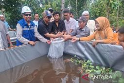 PT SMGP salurkan CSR 18 ribu bibit ikan lele untuk kelompok tani Rap Tama