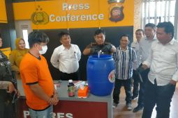 Polres Singkawang memusnahkan barang bukti narkotika