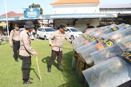 Polres Mojokerto Kota tingkatkan kemampuan dalmas personel