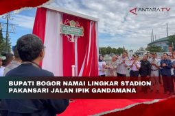 Bupati Bogor namai lingkar Stadion Pakansari Jalan Ipik Gandamana
