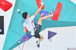 Satu atlet lead putra Indonesia lolos babak final panjat tebing