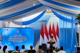 Prabowo meluncurkan empat program pendidikan di SD Bogor saat Hardiknas