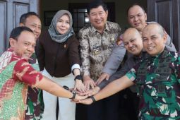 Bupati Beltim pimpin coffee morning dengan Forkopimda