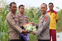 Dukung ketahanan pangan, Kapolres Gunung Mas salurkan bibit jagung