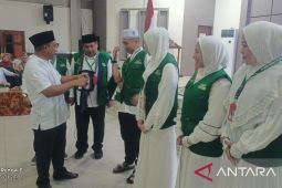 BKPRMI bagi tas untuk sandal bagi calhaj Labura