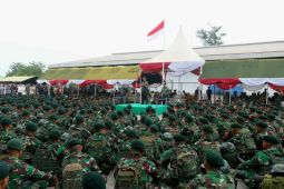 450 prajurit TNI Yonif 113 Jaya Sakti Kodam IM diberangkatkan ke Papua