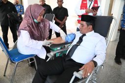 Aceh Besar kumpulkan puluhan kantong darah peringati HUT Jantho