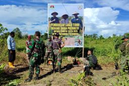 Kodim 1710 Mimika buka lahan tidur jadi pertanian produktif