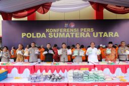 Polda Sumut  sita 160,67 kilogram sabu-sabu di wilayah Asahan