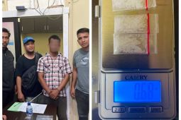 Polsek Salapian ringkus guru honorer yang kedapatan miliki sabu-sabu
