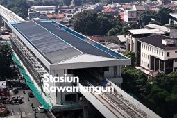 Progres lima stasiun LRT sesuai perencanaan pembangunan