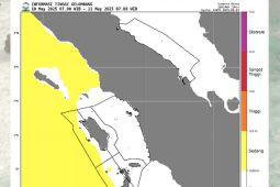 Tinggi gelombang di perairan  barat Nias berpotensi capai 2,5 meter